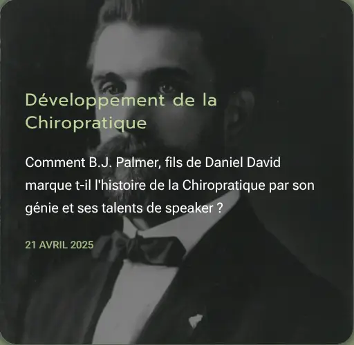 Article - Développement de la Chiropratique